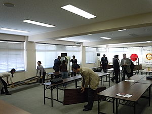 片づけ中